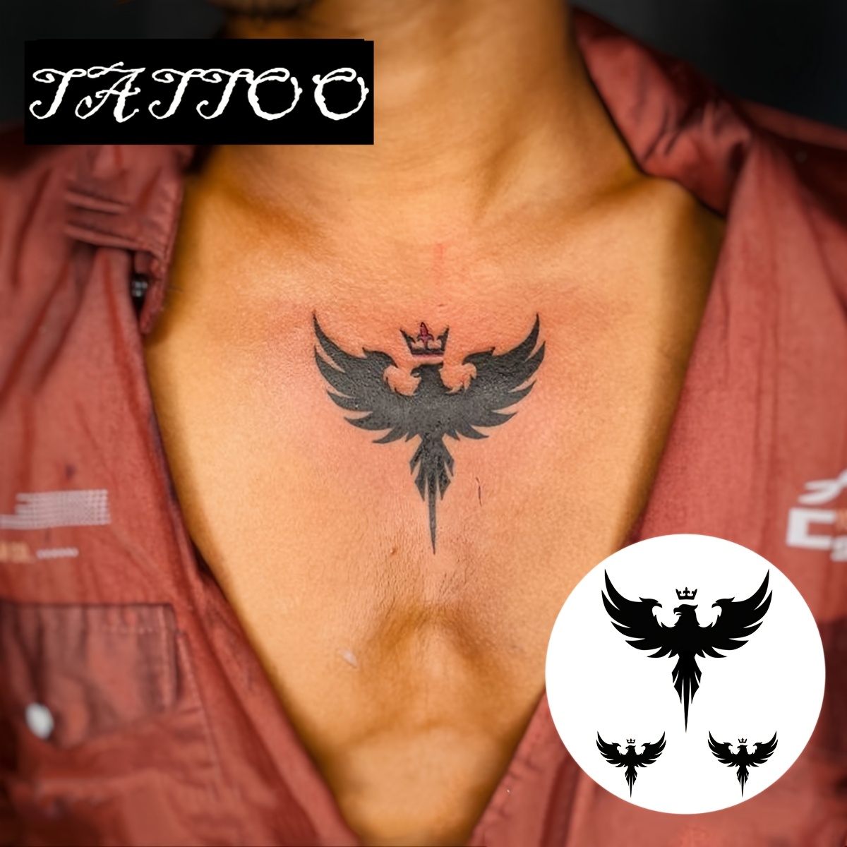 Temporary Tattoo Technology The Eagle Totem, Featuring Cool Waterproof And Long-lasting Designs That Last For 1-2 Weeks. Realistic Temporary Tattoo Stickers A Fun Entry-level .