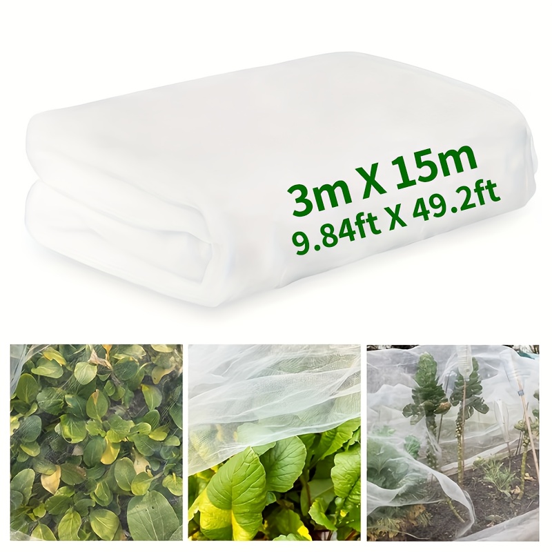 E-shop strapazierfähiges, ultrafeines HDPE-Gartennetz, Pflanzmulch-Schutznetz mit ultrafeinem Maschengitter, geeignet für Gemüsepflanzen, Obst,