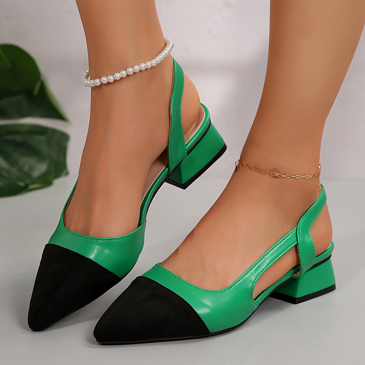 パンプス Pointed-toe 105mm Green Leather Pumps Gucci Pointed-toe 105mm Green Leather Pumps | Runway Catalog