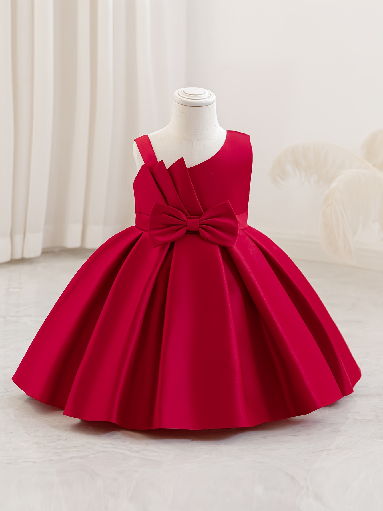 white christmas dresses Annabella Red Girls Christmas Dress main image 0