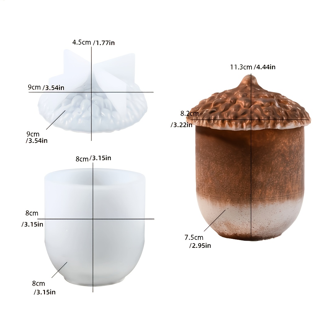 Image of 1pc Jar Silicone Mold, Jar Silicone Mold, Plaster Jar Mold, Clay Mold, Storage Bottle, Jewelry Container. Suitable For Plaster, Concrete, And Resin Crafts. , Ideal For Craft Enthusiasts And Diy Lovers