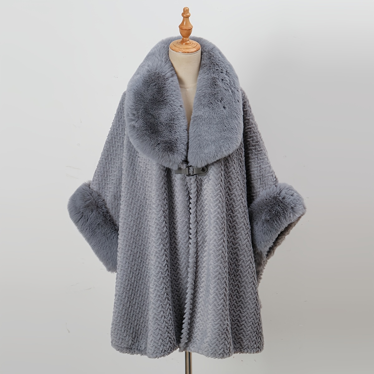 2024 winter new thick warm oversized shawl solid color - Temu