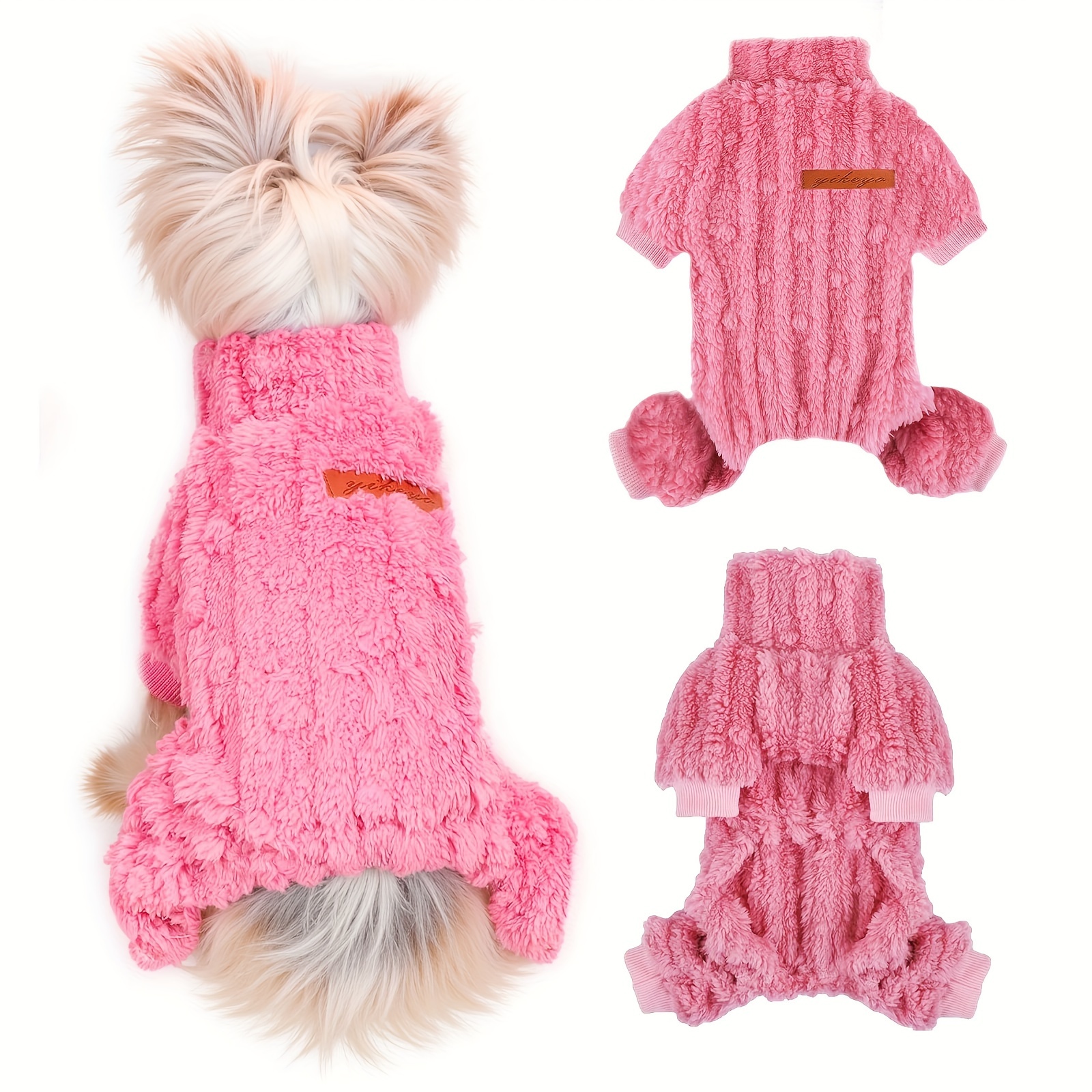 

Fleece Turtleneck Dog - For Small , Stretchy And Pet For Boys And , Dog Hoodies And Cat (, )