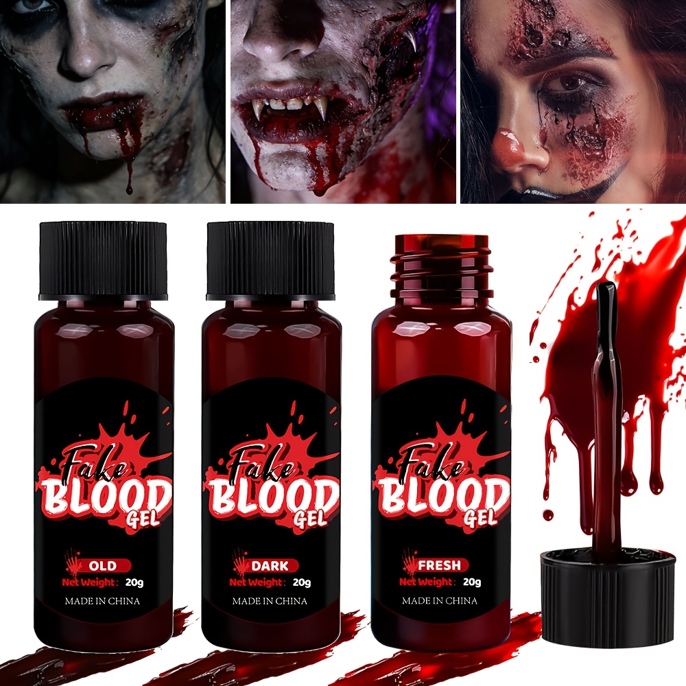 halloween gel - realistisches blut fr sfx wunden, schnitte, , film  cosplay, bhnen make-up, kostmparty, halloween deko | Gratisversand Fr  Artikel, Die Von Temu Versandt Werden | Temu