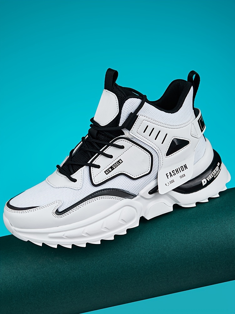 Zapatillas Chunky de Moda para Hombre - Duraderas y Absorbentes de Impactos - Cómodas con Diseño Antideslizante y Cordones para Aventuras al Aire Libre - Ideales para el Uso Diario de los Hombres