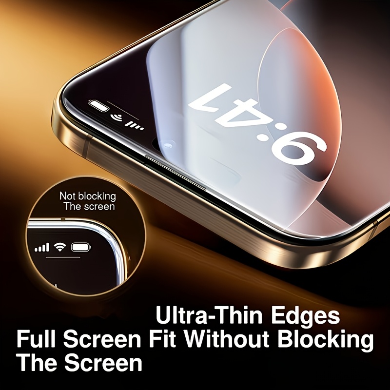 3-Pack 9D Ultra HD Tempered Glass Full Coverage Screen Protector for iPhone