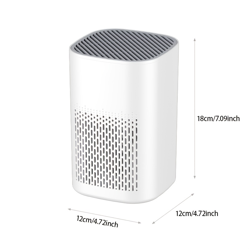 Modern Minimalist Desktop Air Purifier | Upgraded Silent HEPA Filtration System Provides Long-Lasting Clean Air for Bedrooms, Offices, Allergy Sufferers, And Pet Households, Effective Against Pet Hair, Odors, And Dust, Suitable for Office, Desktop