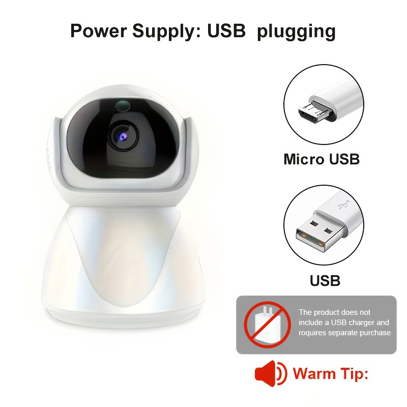 smart   camera hd 1080p wifi ip camera with one click call auto tracking infrared night vision motion alerts two way audio compatible with smartphones tablets details 7