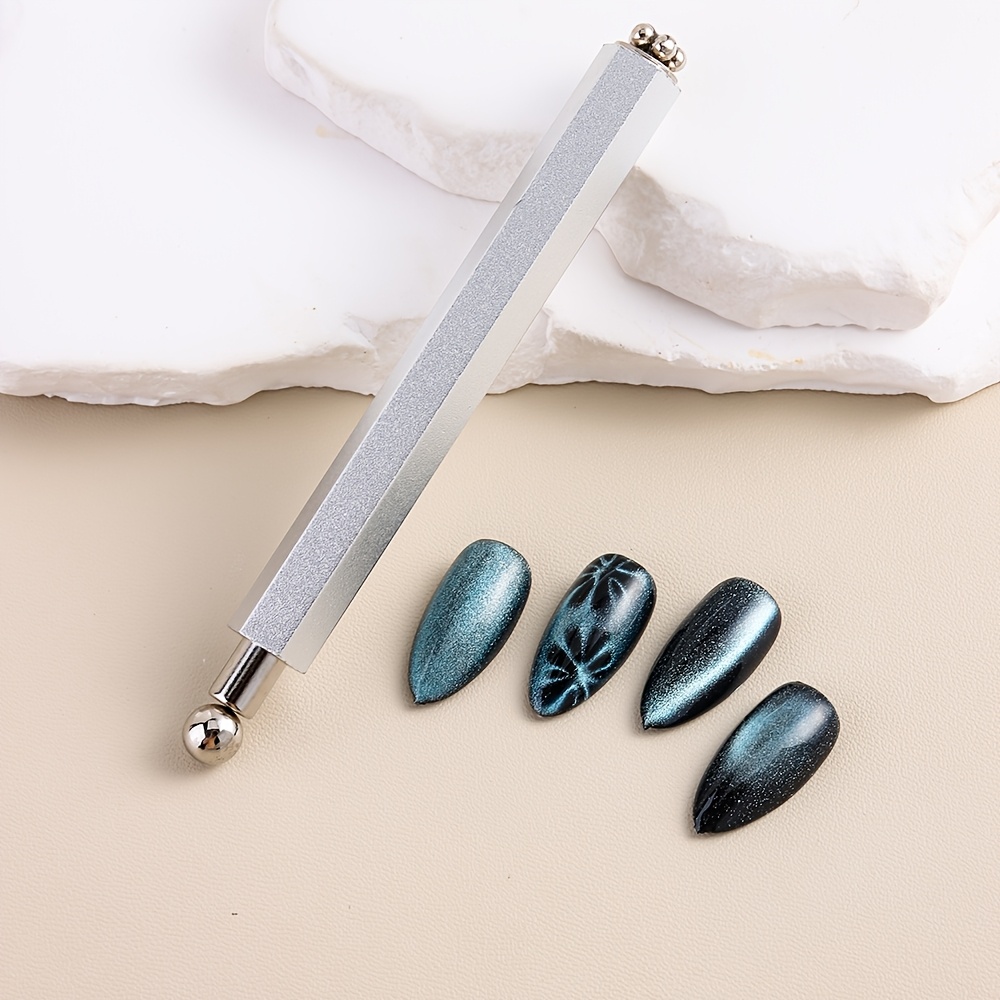 3-in-1 Double-Headed Hexagonal Cat-Eye Nail Magnet Tool