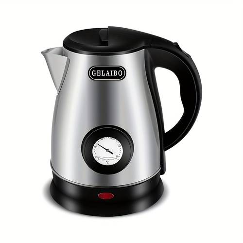 gelaibo 1 8l large capacity electric kettle real time pointer temperature display fast boiling automatic anti dry stainless steel