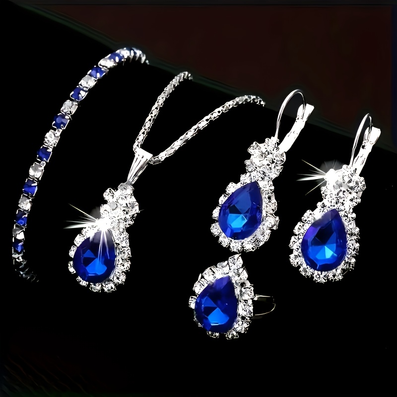jewelry with navy blue dress sold on Temu United States