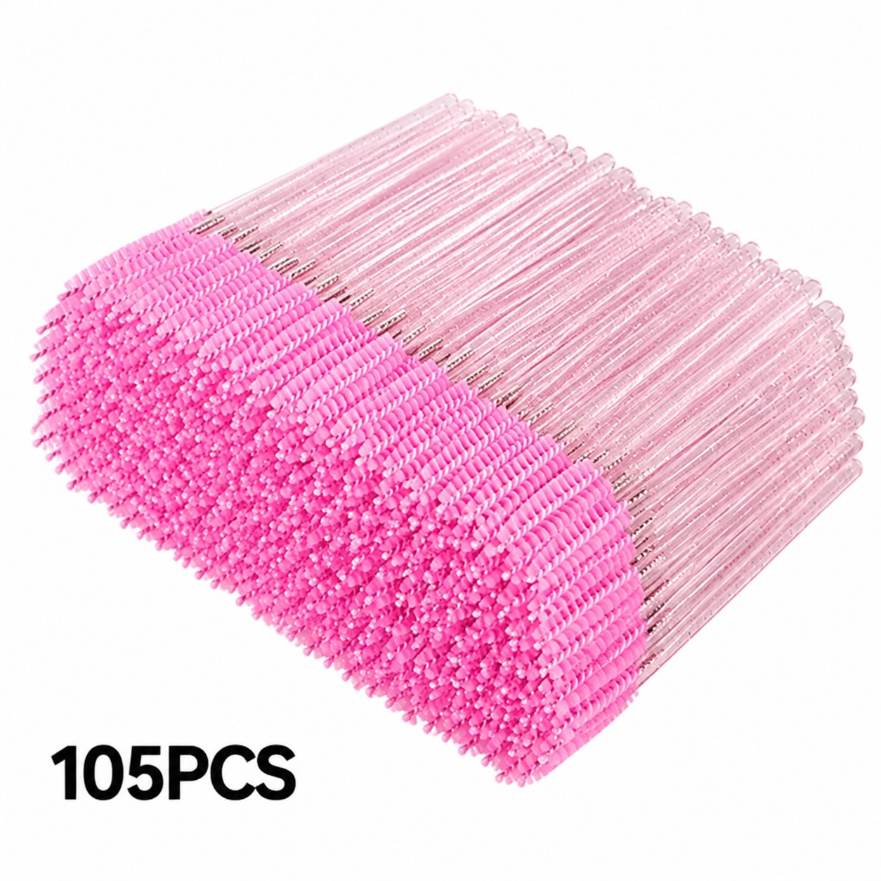 TEMU 105pcs Eyelash Curler Brush And Eyebrow Brush Set, Random Color Eyelash Brushes With Nylon Bristles And Abs Handles, For Eyelash Extensions And
