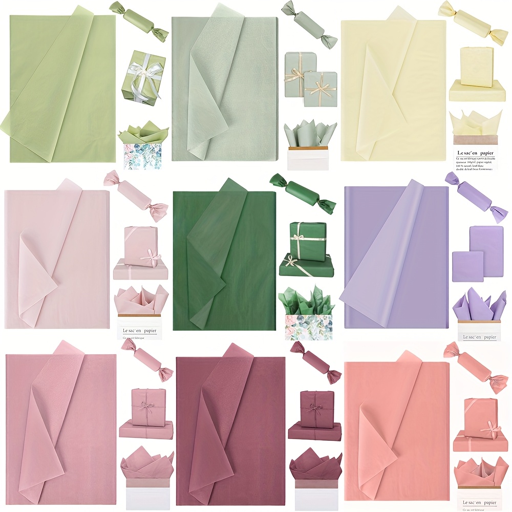 Lot 20 Feuilles Papier De Soie Jaune 50x75cm - Qualité Premium Pour Emballage & Créations