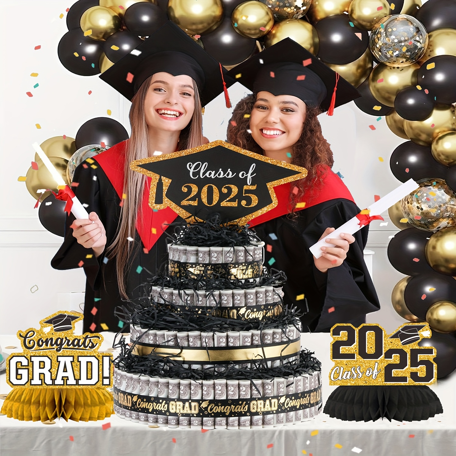 2025 Graduation Gifts For Her/Him- 4 Tier Graduation Cake
