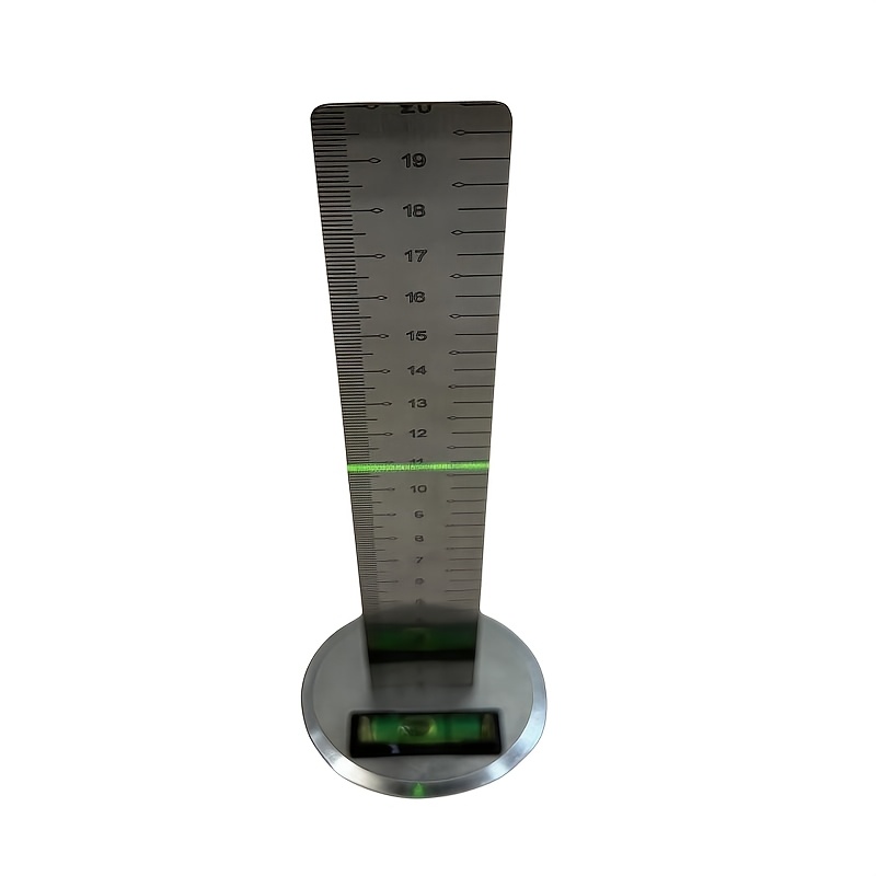 TEMU 1pc Upgraded Leveling Ruler For Tiling, Height-adjustable Anti-slip Mat, Stainless Steel Level, Marking Ruler For Measurement Reference