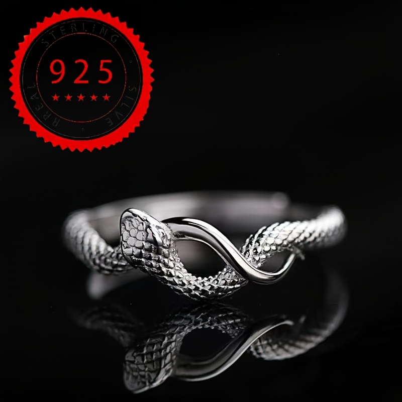 Image of A Single Piece Of S925 925 Silver Ring, Designed In A Easy And Fashionable Style, Adjustable For Men And Women, Weighing Approximately 4.5 Grams, Suitable For Dinner Parties