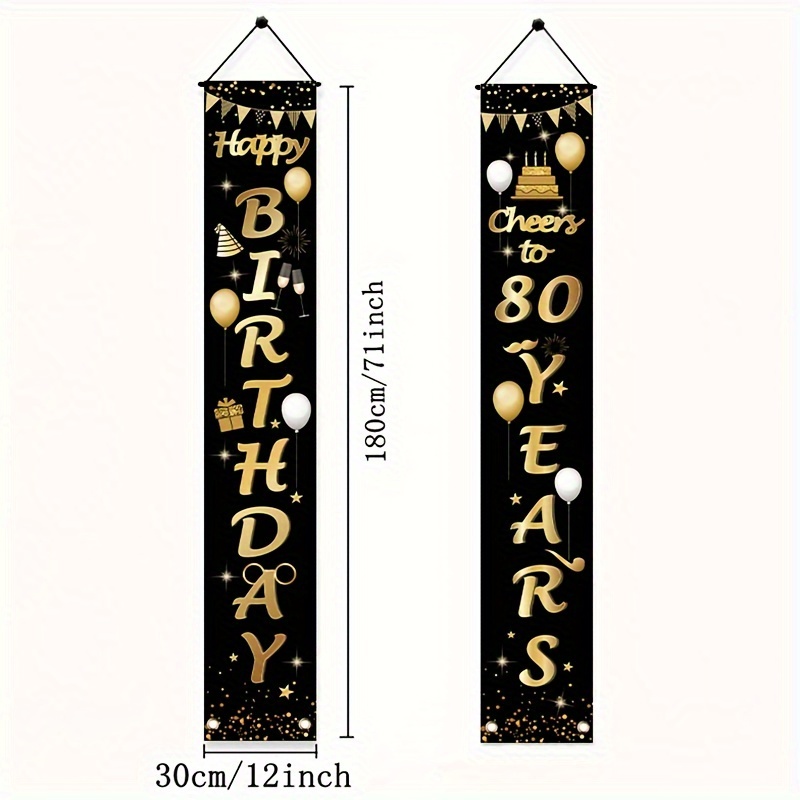 Cheers 80 Years! 80th Birthday Party Decorations Welcome - Temu Canada