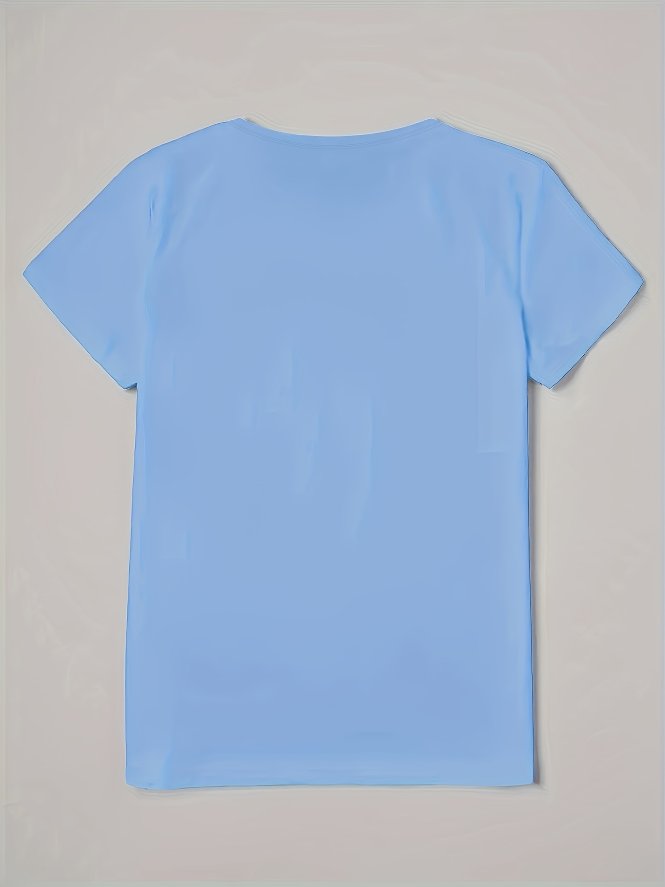 Camiseta T-Shirt Feminina Azul Estampa Love Coração