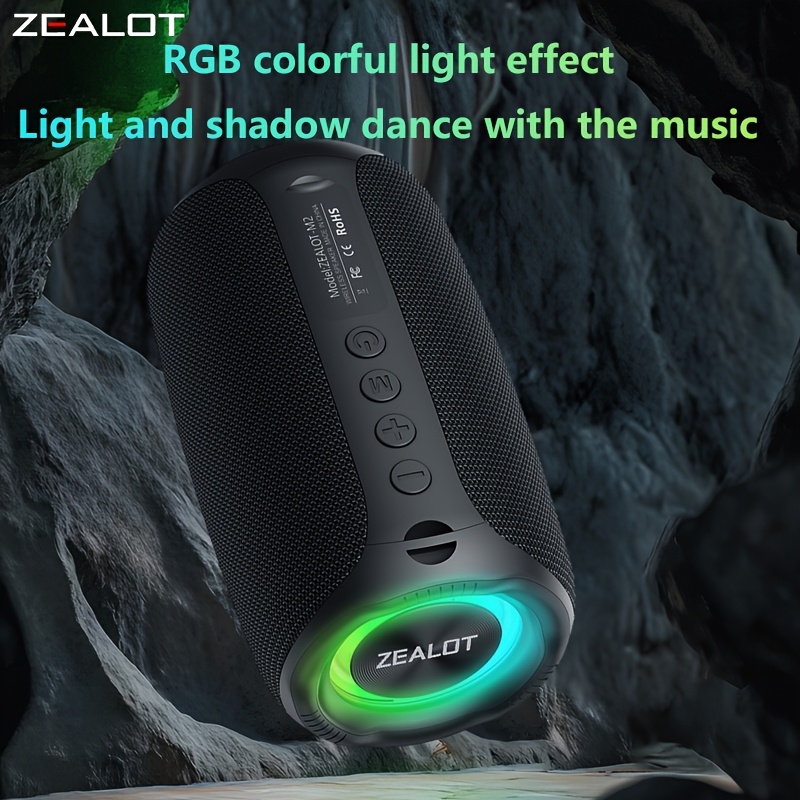 ZEALOT M2 Mini Portable Wireless Speaker with RGB