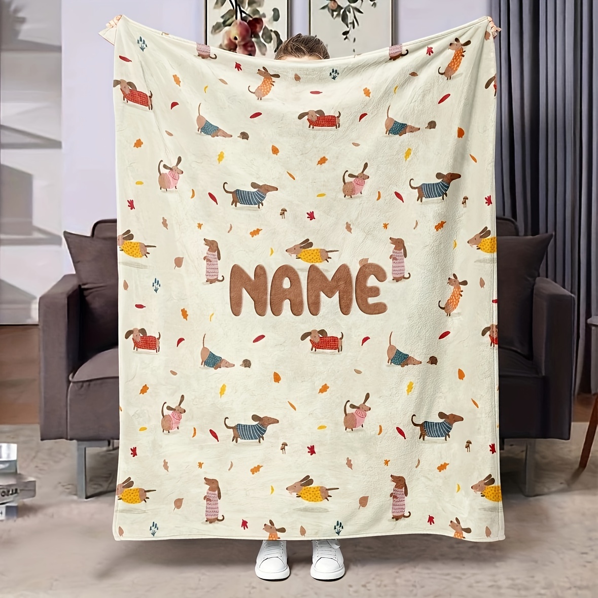 

[] Customizable - Blanket - , & | For | For , Bed, Sofa, , And |