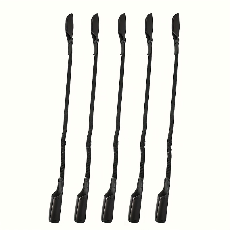 

5-pack Adjustable Fishing Rod Holders, 23.23" To 51.18" Length, Synthetic Rubber Protective Sleeves With Thickened And Straps For Rod Management