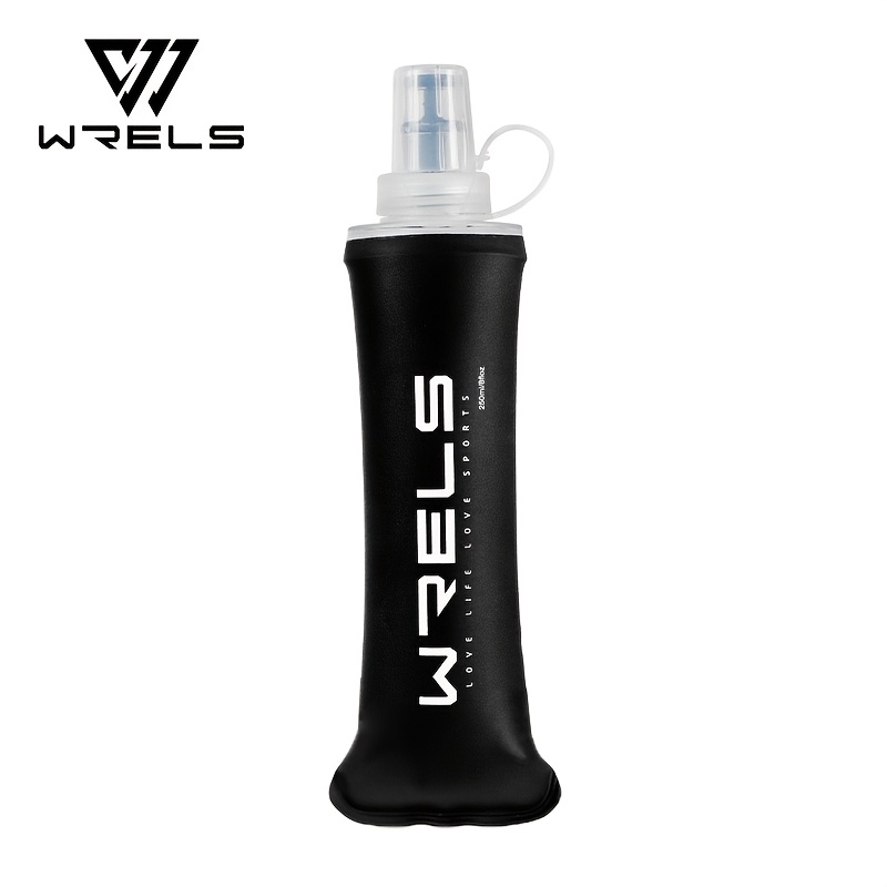 Image of 1pc,wrels Sports Soft Water Bottle, Tpu Food Grade, With Nozzle And Lid, Foldable, Suitable For Marathon Foot Cycling