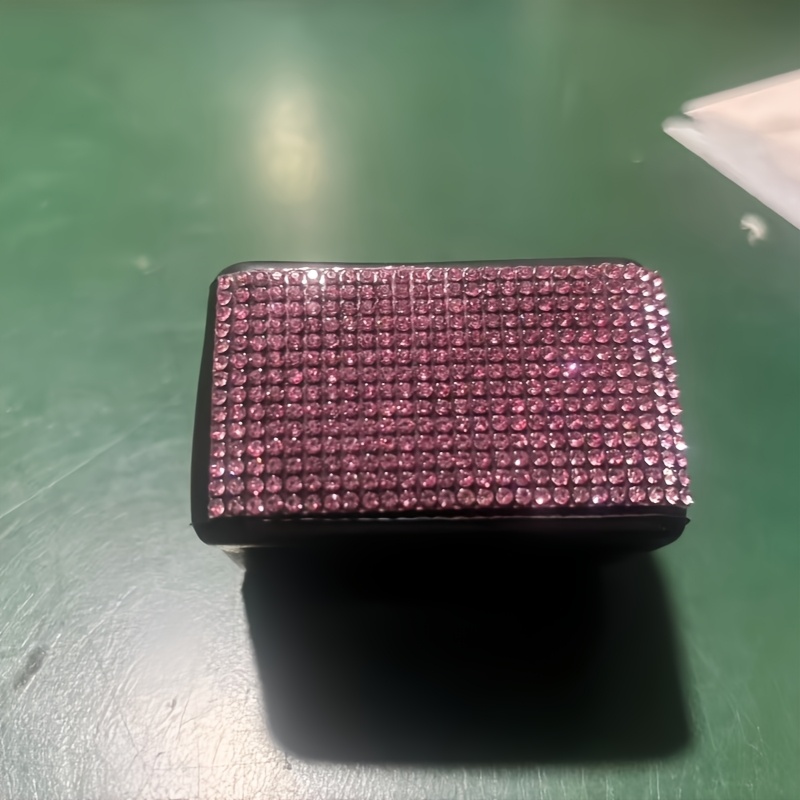 TEMU Autogordel Gesp Cover, Kunstmatige Diamant Ingelegde Autogordel Plug Beschermer, Autogordel Basis Plug Cover, Eenvoudig te Installeren, Geschikt
