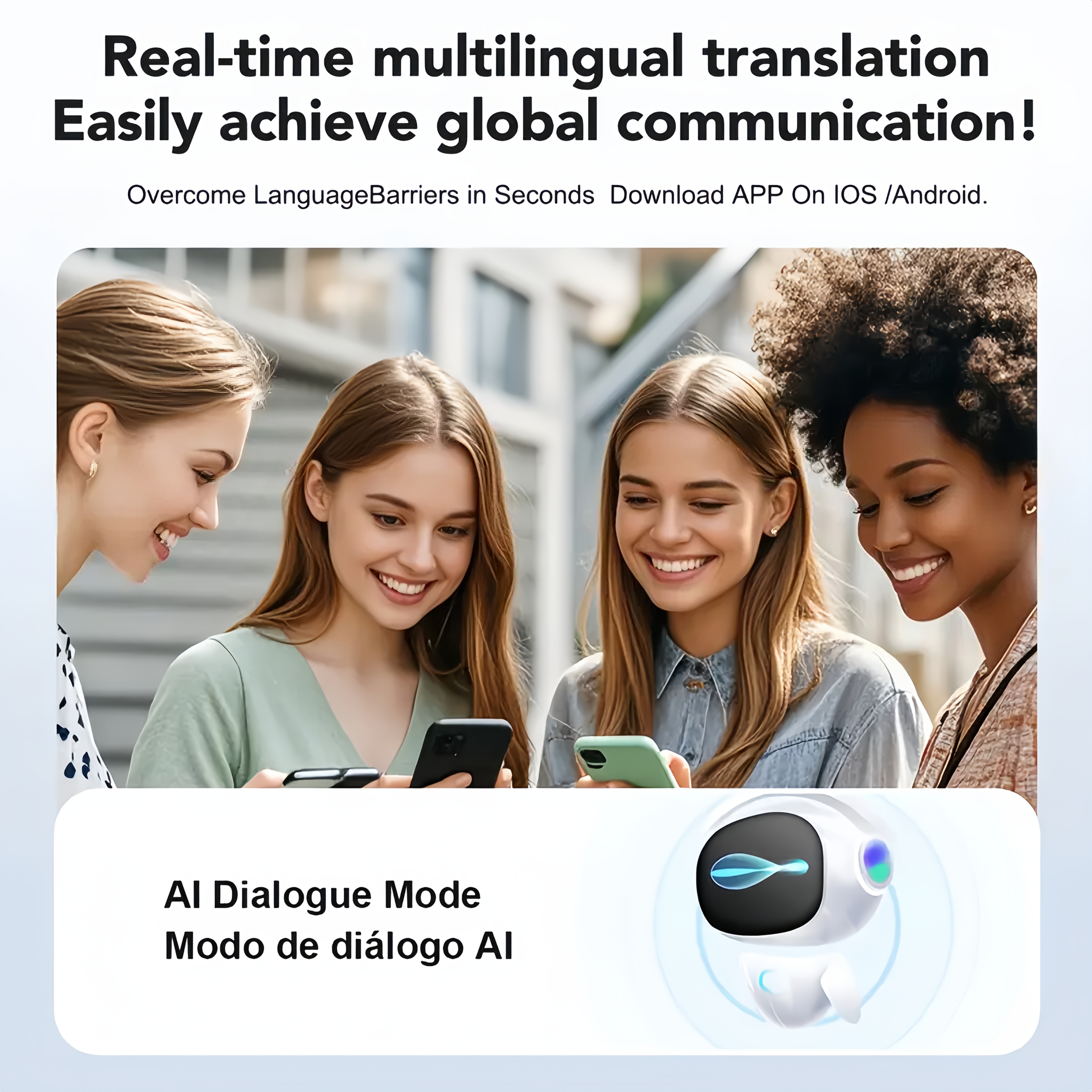 Auriculares inalámbricos Senyang AI Translation 2025, cómodos, con cancelación de ruido, control táctil, soporte para múltiples idiomas, batería de litio recargable, ideales para viajes, socializar, estudiar y deportes, diseño para adultos con temática de películas y videojuegos | Auriculares con traducción AI | Auriculares con control táctil - Imagen 9