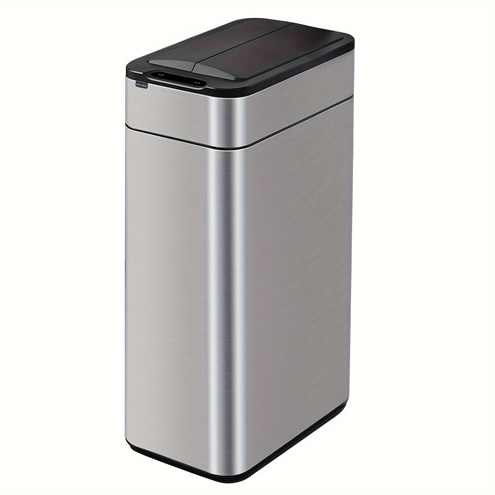 

Elpheco Kitchen Trash Can 40 Liter/ 10.6 Gallon Automatic Trash Can With Butterfly Lid, Brushed Stainless Steel Finish, Motion Sensor Garbage Can For Kitchen, Office, Living Room, 2 Aa Batteries