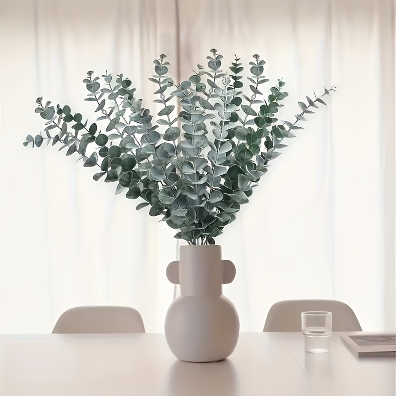 Image of 41 Artificial Eucalyptus Stems - Green Artificial Leaves, Suitable For Bouquets, Wedding Centerpieces, Home And Office Decoration, Parties And ('s Day, Easter, Valentine's Day, Graduation)