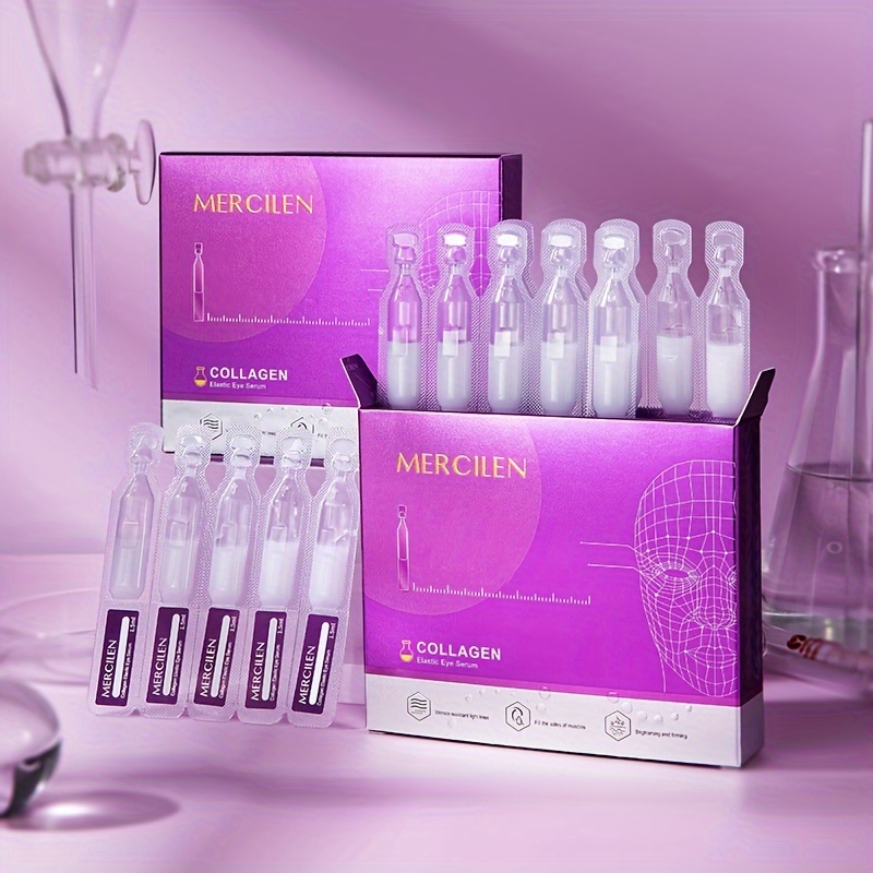 Image of Collagen Firming And Moisturizing Eye Serumx10 Glycerin Hyaluronic Acid Vitamin E Moisturizes And Improves Eye Skin, Makes Eyes And Bright, Eye Care Plant Squalane Is Suitable For Men And Women