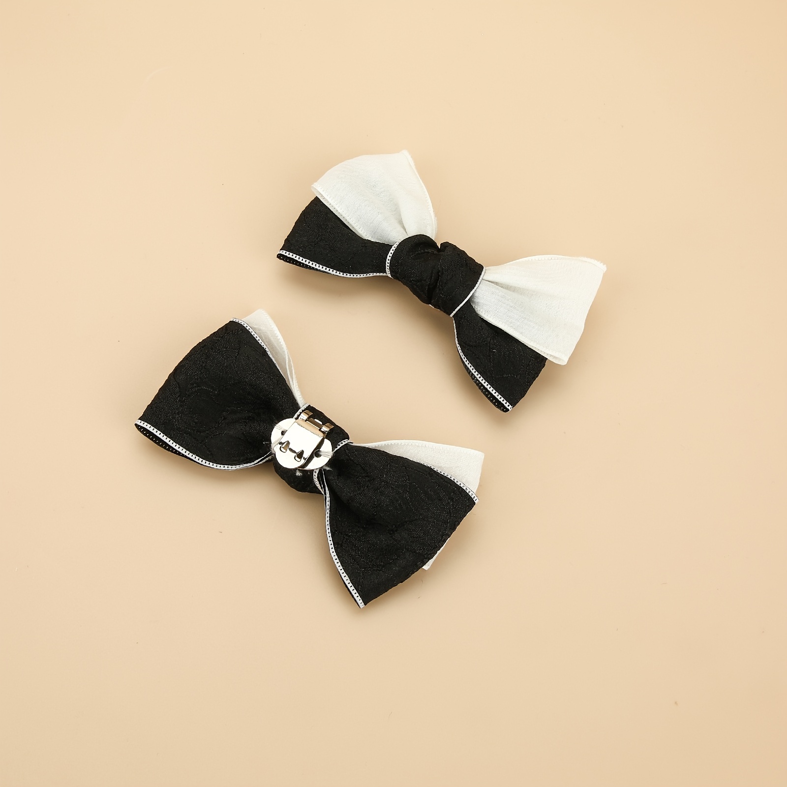 E-shop 2er-Pack Koreanische Prinzessin Niedliche Schuhclips, Zweifarbiges Stoffdesign mit Schleife, Hochwertige Elegante Neue Schuhschnallen