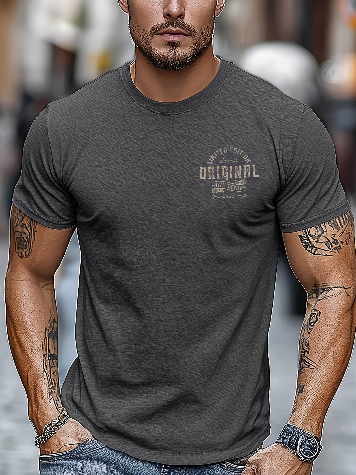 Men'S Original Graphic T-Shirt - Black Retro Vintage Tee, Lightweight Summer Shirt for Casual Everyday & Formal Outfits - Classic Fit Crewneck Top, Vintage T Shirts, Versatile Clothing, Bold Print Design, Breathable Fabric, Short Sleeve Top, Adult Clothing, Streetwear Style, Durable Construction, Basic Top, Young Adults