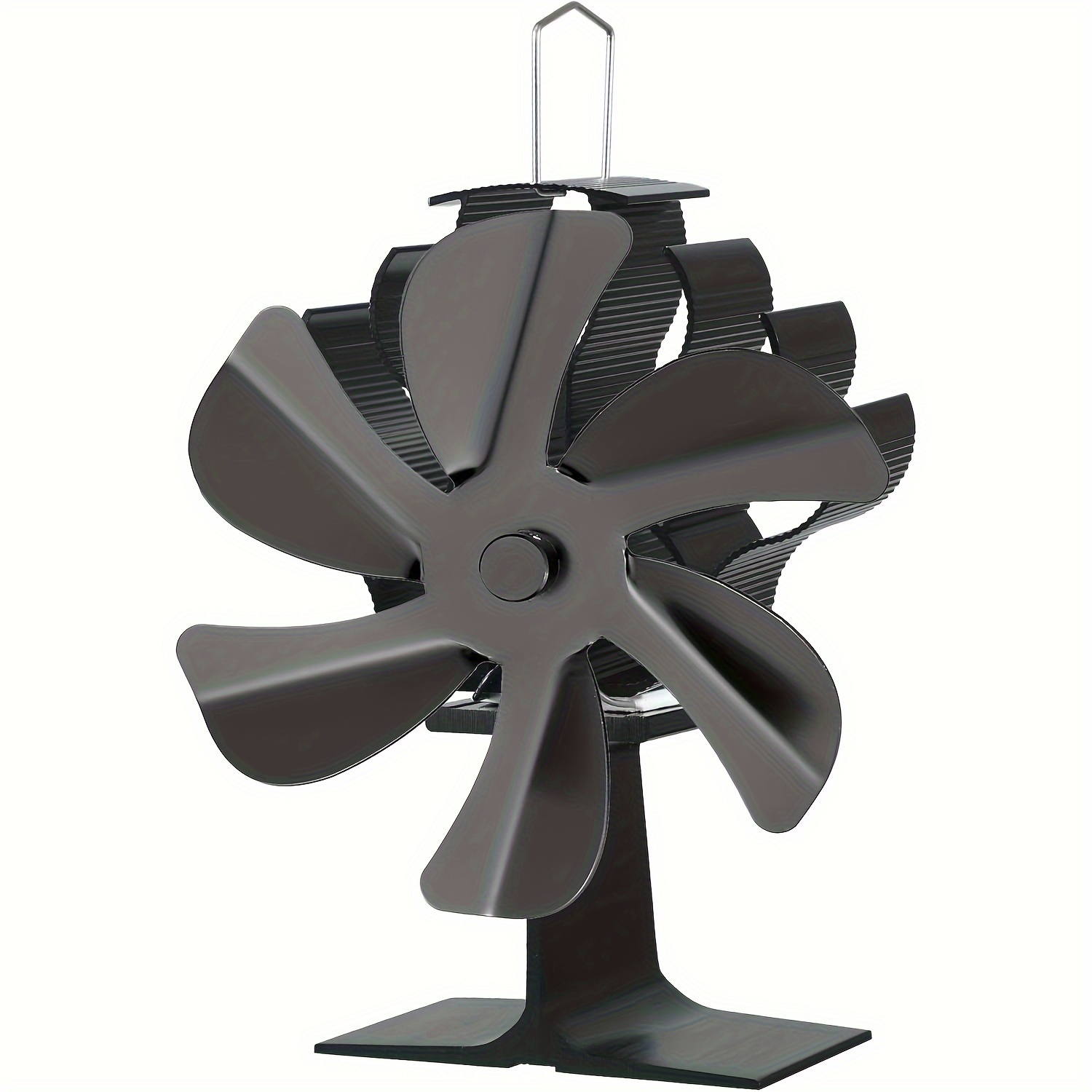 Image of Efghong 6-blade Fireplace Fan - Non-electric, Efficient Heat Distribution For Home Appliances, Space Heater Accessory
