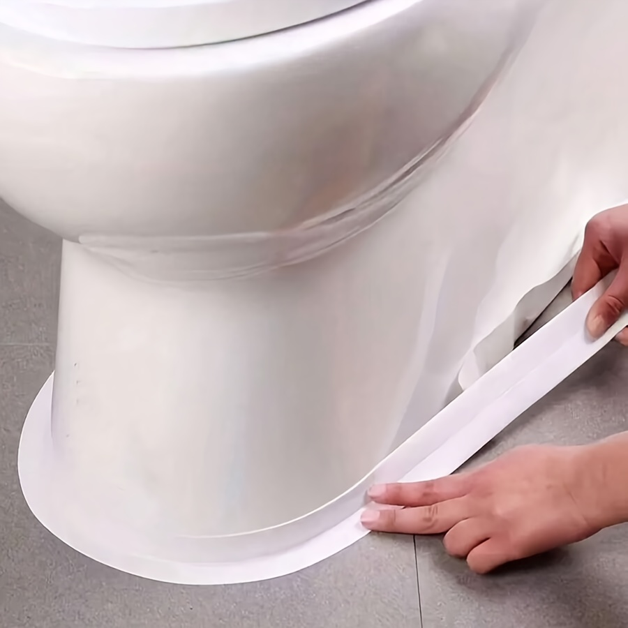 4 rolls caulk tape long lasting self   waterproof strips for bathroom kitchen mold resistant caulking tape instant application no tools needed peel and stick details 1