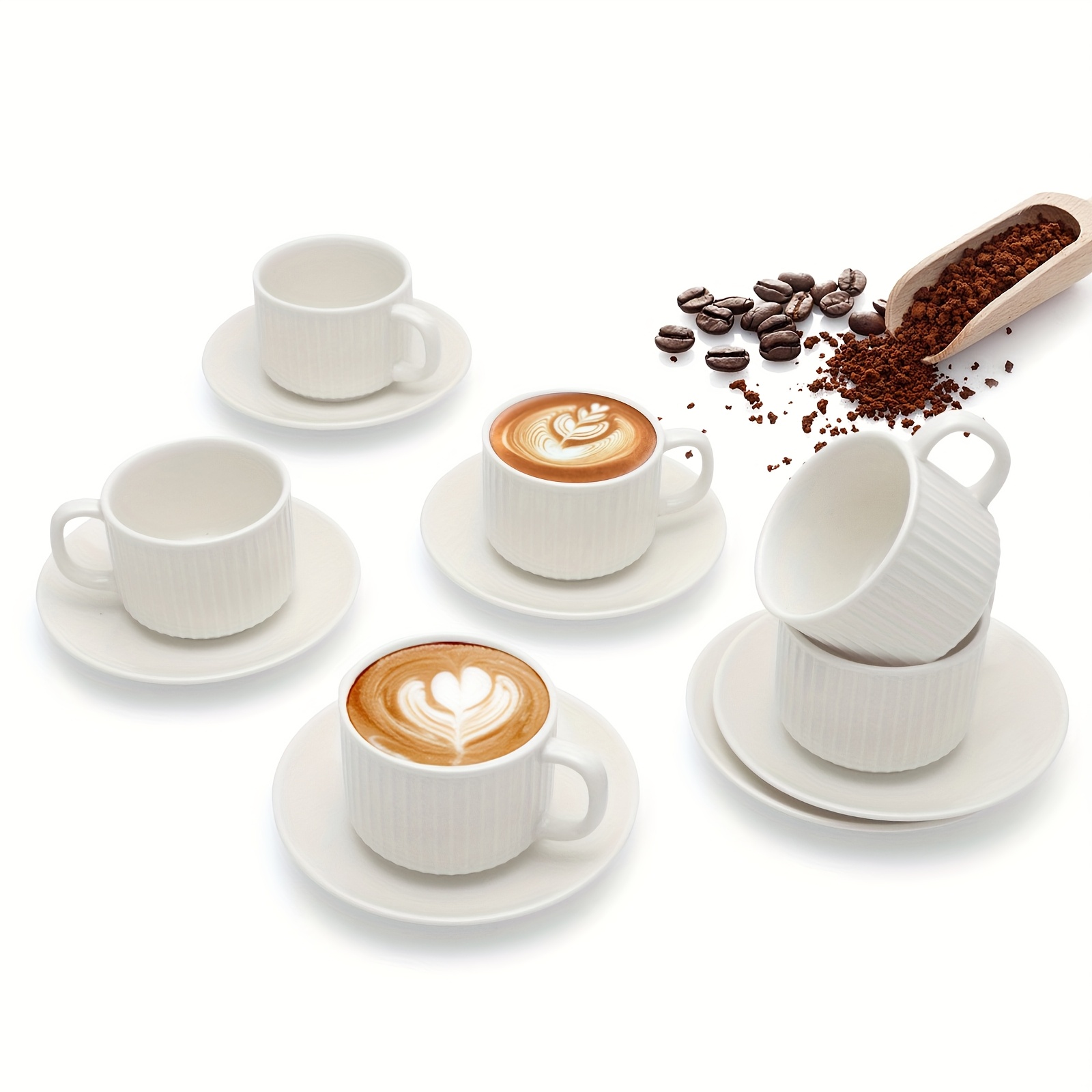 cafe kitsune coffee cup Cafe Kitsune Cappuccino Porcelain Cup And Saucer main image 1
