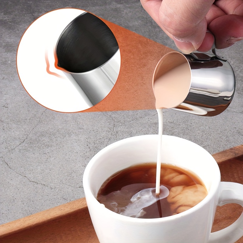 1 stainless steel coffee pot cup 12 5 30ml 0 42 1oz hot milk - Temu