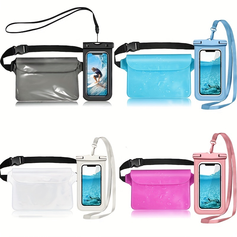 

Waterproof Pouch Bag & Phone Case: Protect Your Phone, Camera, Cash, And More From Water, Sand, Snow, Dust - Suitable For Beach, Swim, Boating, Kayaking, Hiking