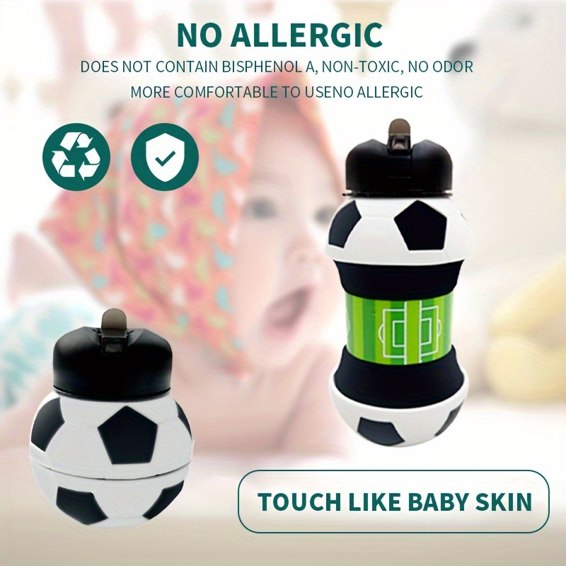 1pc 550ml 18 6oz collapsible water bottle food grade silicone water bottles suitable for fitness outdoor activities travel details 3
