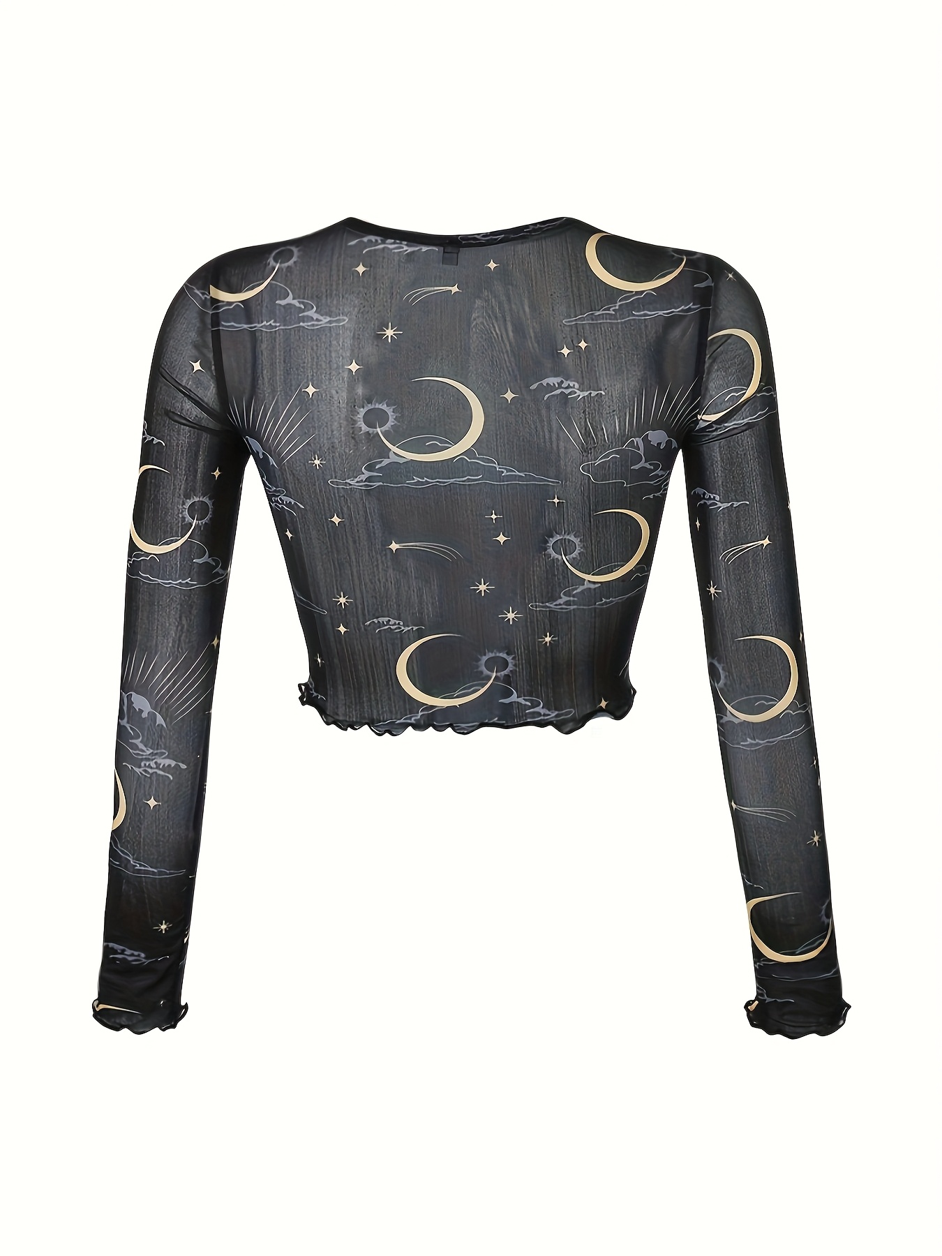 sheer sun and moon top