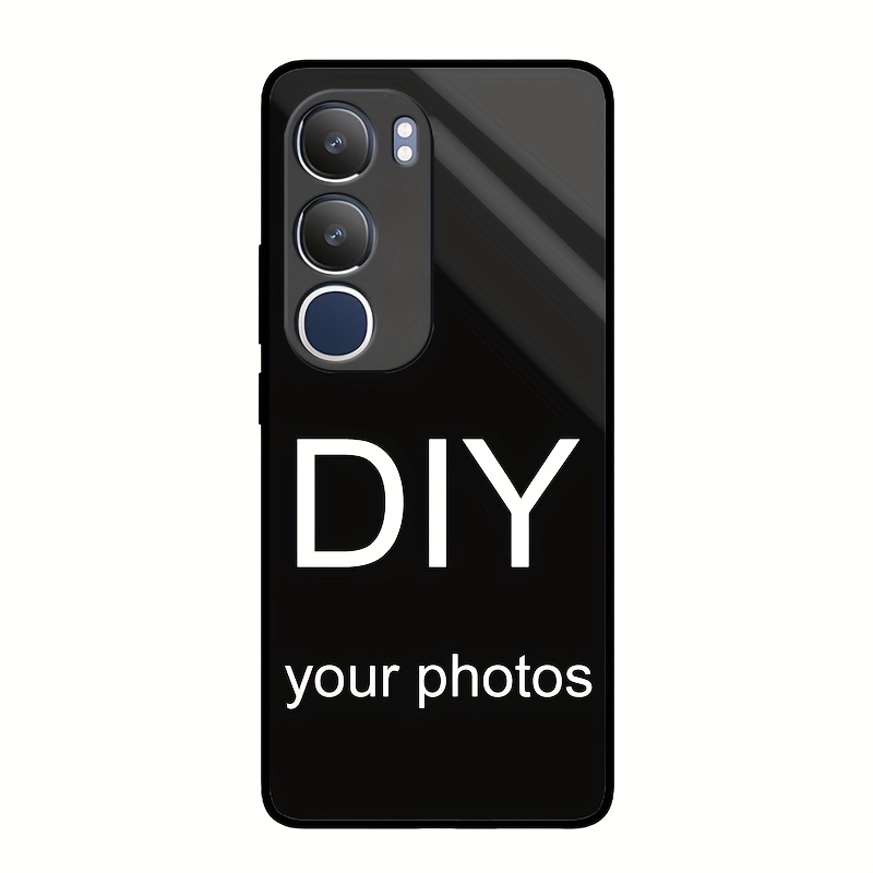 TEMU para Teléfono - Esta para móvil un diseño personalizado para Vivo Y19S/Y18/Y17S/Y28S/5G, con un de acrílico de definición y un negro esmerilado