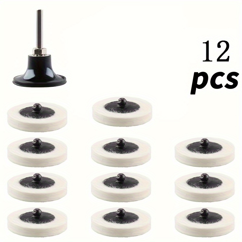 TEMU 12pcs Nylon Polishing Buffing Set 2 Inch Pad For Die Grinder, Including 10 Bobs /4