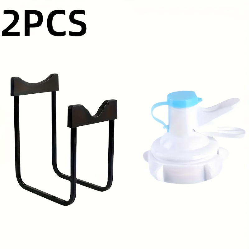 TEMU 2pcs(1 Bucket Rack + 1 Water Sprayer), Separable Bucket Rack, , Teapot Storage Rack, Separable Water Dispenser, Thick And Stable Bucket Rack,