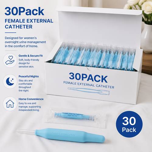 item picture womens external catheter for urine collection disposable external urinary catheter for women soft comfortable design leak resistant fit