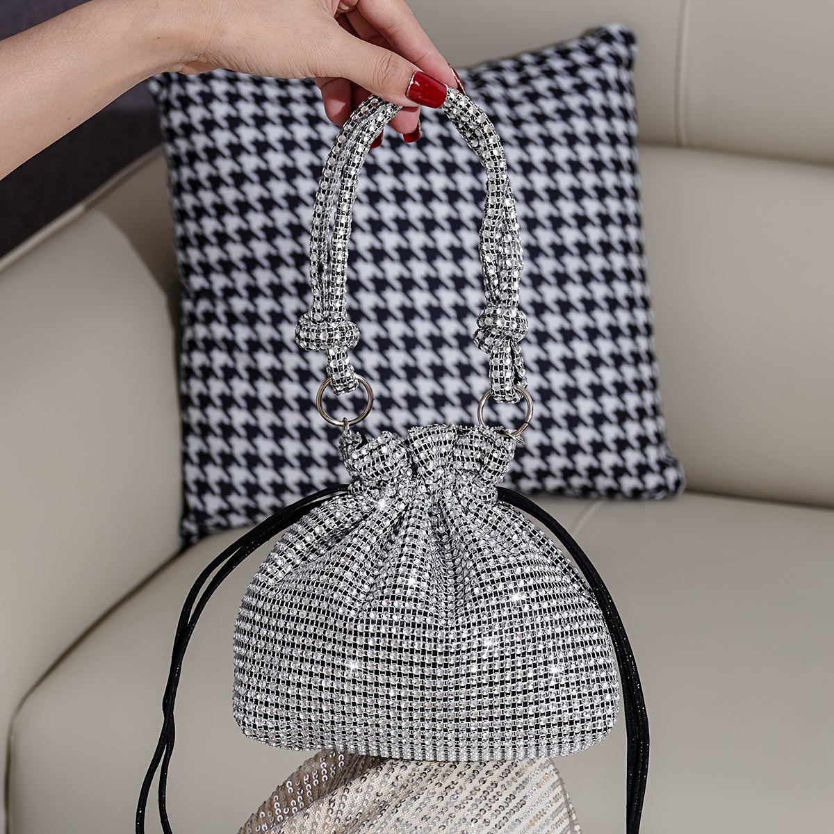 Mini Decorated Handbag Bag Phone Pouch Lipstick Pouch