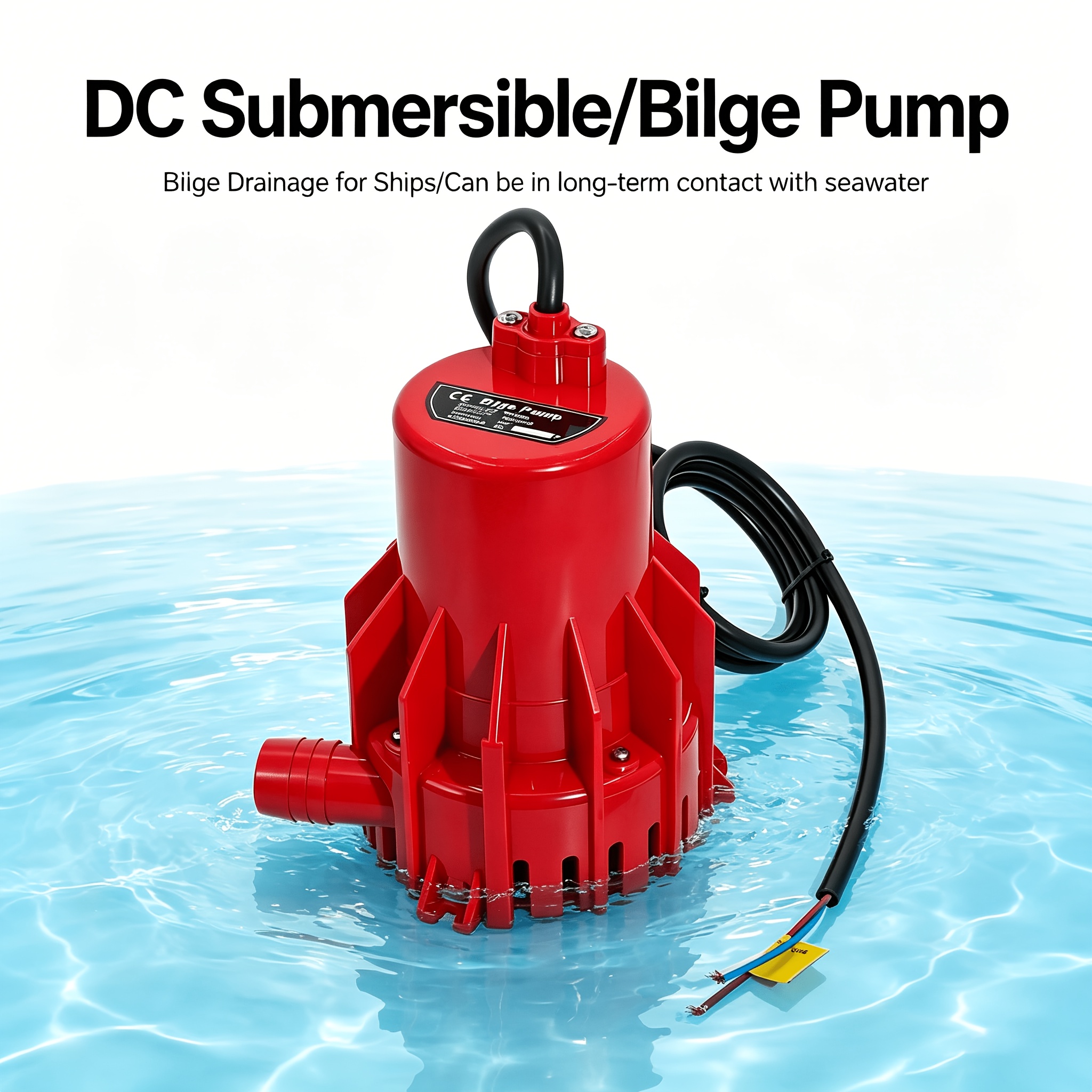 DC12V High Power Marine Bilge Pump for Boat & RV