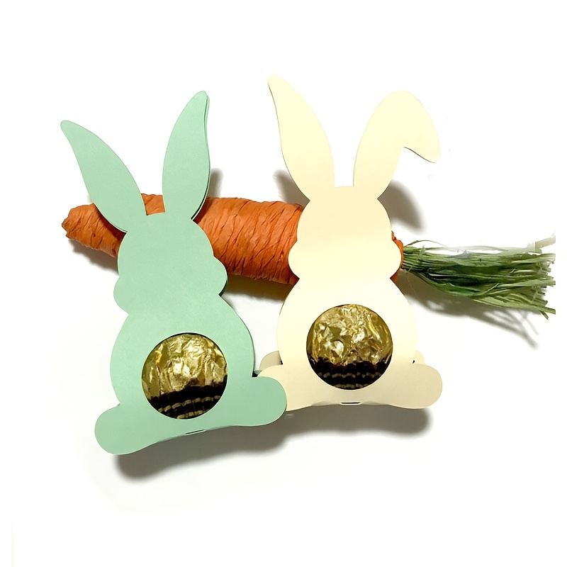 

A Golden Easter Bunny Stand Is Used As A Cutting Die For Decorating Albums And Embossing Diy Paper Cards.