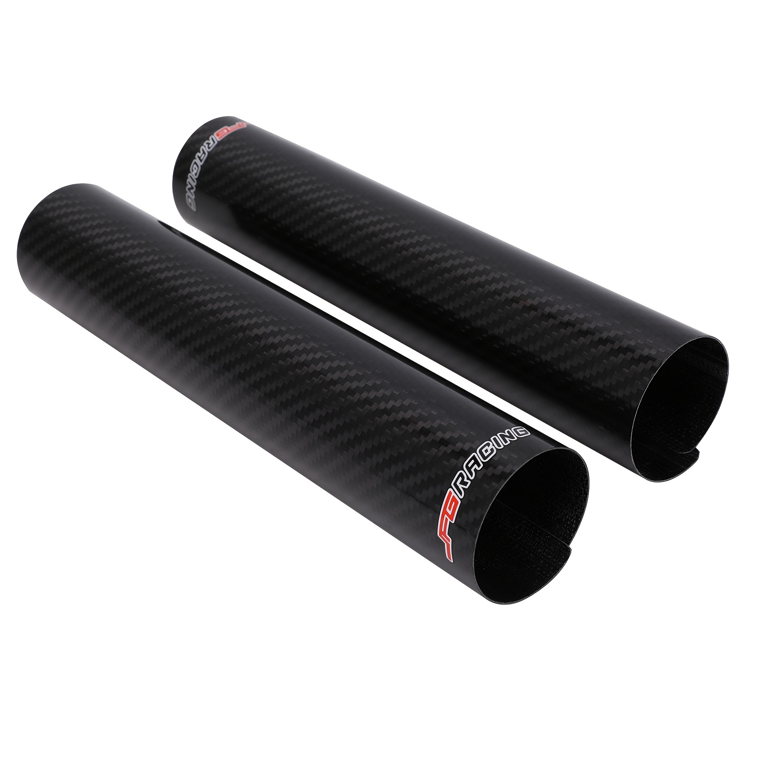 TEMU 2 stuks 160mm Carbon Fiber Vork Wrap Boots | Voor Schokdempen Covers Gaiters Guard Protector voor de meeste Dirt Bike Motorfietsen, Compatibel
