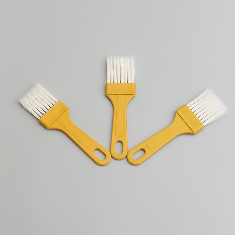 TEMU A Set Of 3 Thin-handle Short-handle Plastic Plate Brushes, Plastic-handle Bristle Brushes, Crevice Brushes, Dusting Brushes, Paintbrushes,