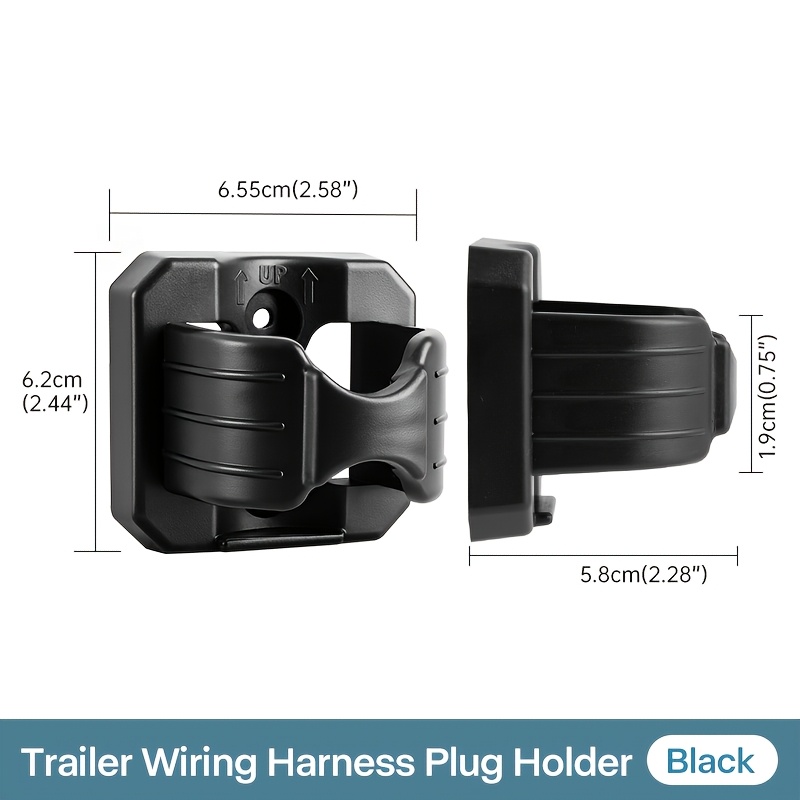TEMU Sturdy Holder For A 7-pin/7-way Rv Connector, Designed To Keep Your Trailer Secure For Campers, Trucks, And Utility Trailers, Without Battery